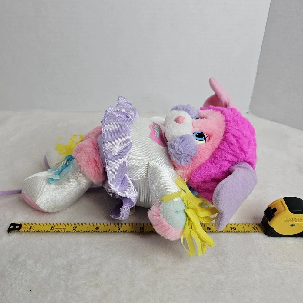 Vintage Popples Cheerleader Pom Pom Pompoms Party 1980s Plush Pink Rare